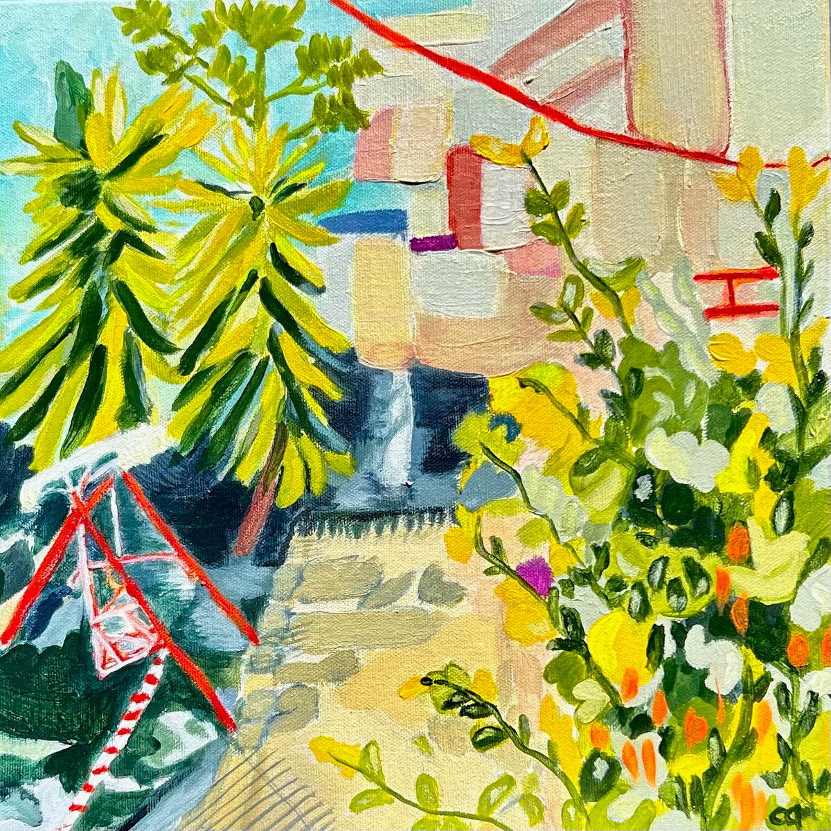 Spitiko Kipo, The Green Sprites of Home (interior view of Athens, Greece)