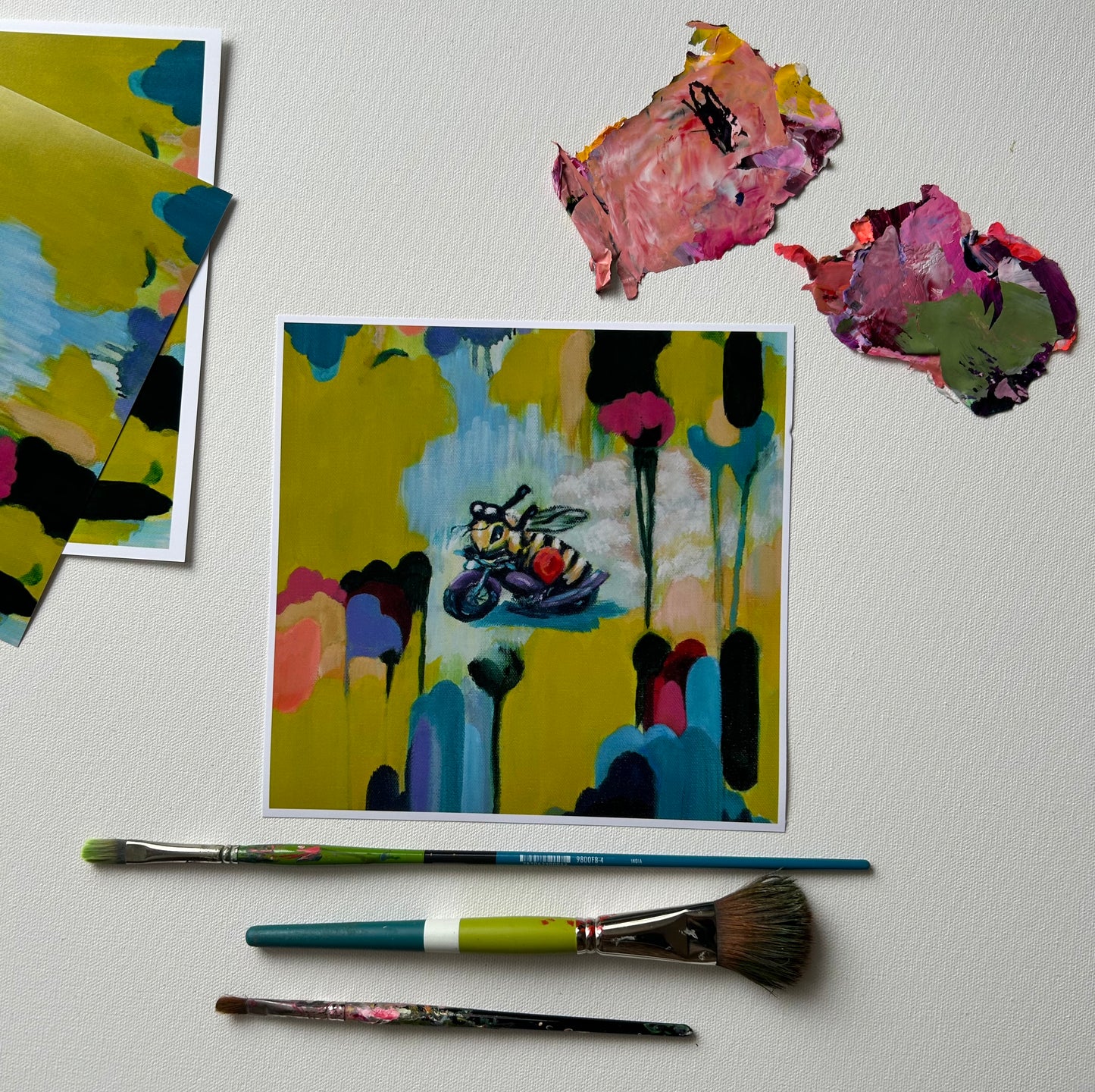 This Be(e) my Ride or Die Bee Art Print -Moto Bee llustration | Fetch + Bloom