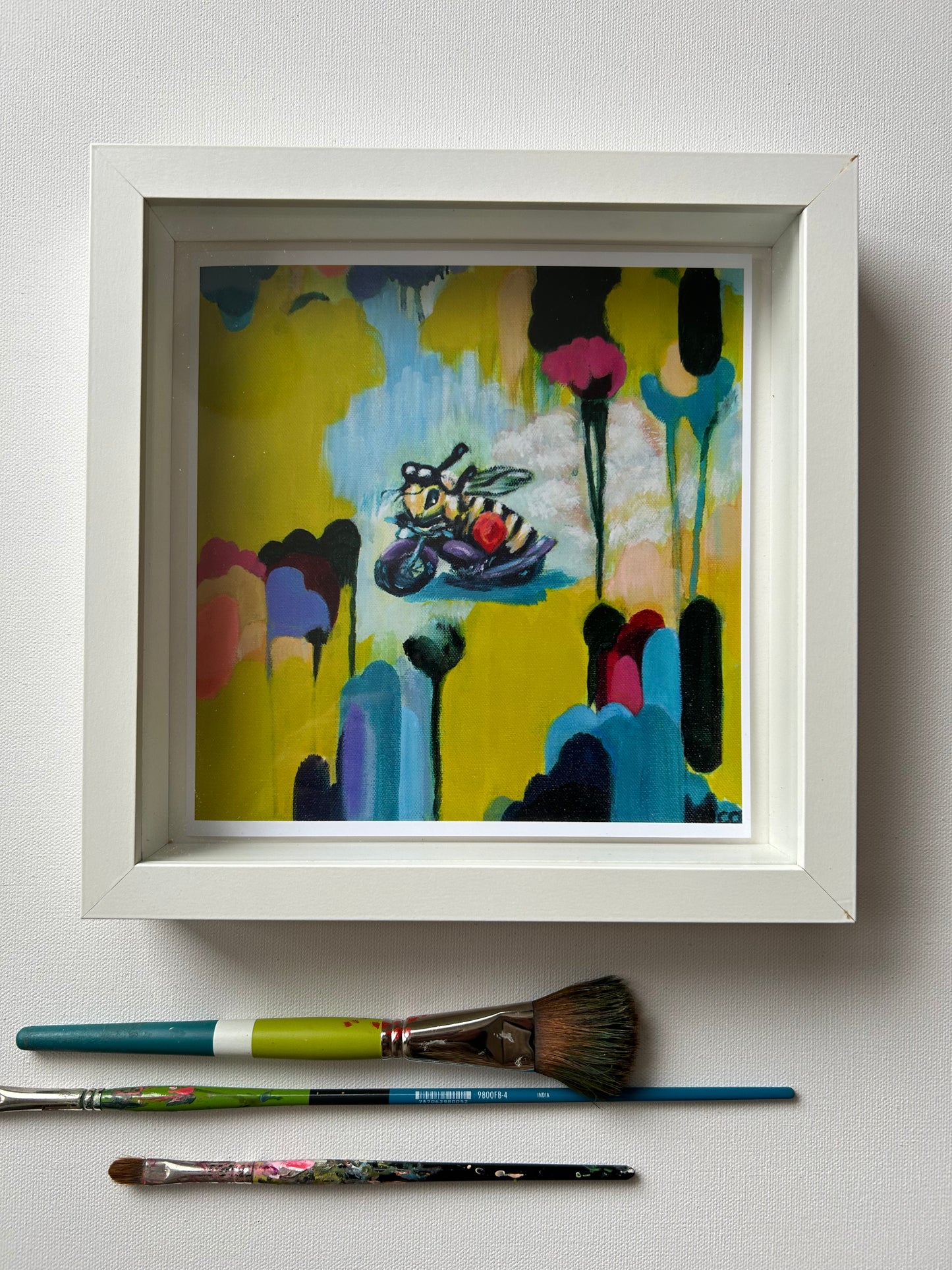 This Be(e) my Ride or Die Bee Art Print -Moto Bee llustration | Fetch + Bloom