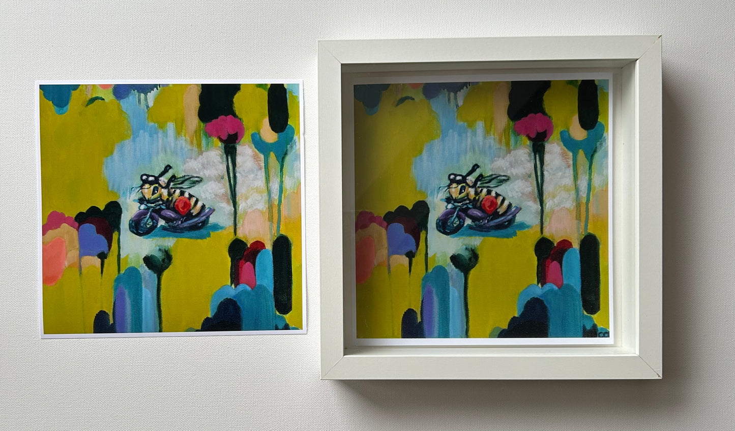 This Be(e) my Ride or Die Bee Art Print -Moto Bee llustration | Fetch + Bloom