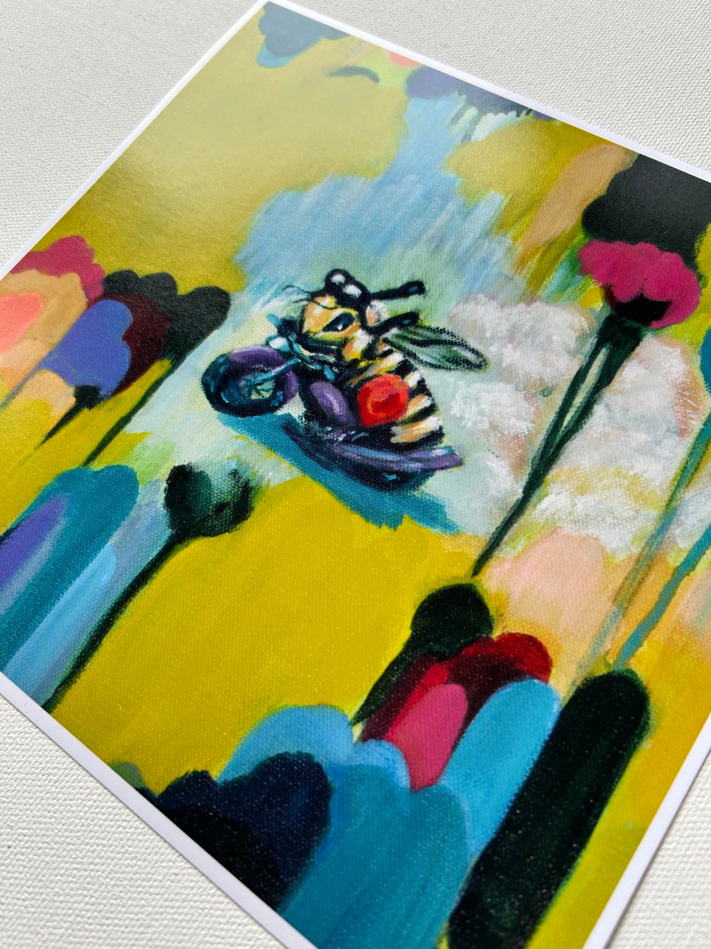 This Be(e) my Ride or Die Bee Art Print -Moto Bee llustration | Fetch + Bloom