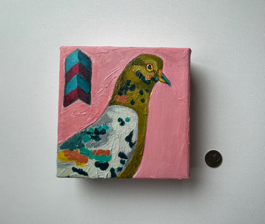 Hubie-Herbert Pigeon Acrylic Painting