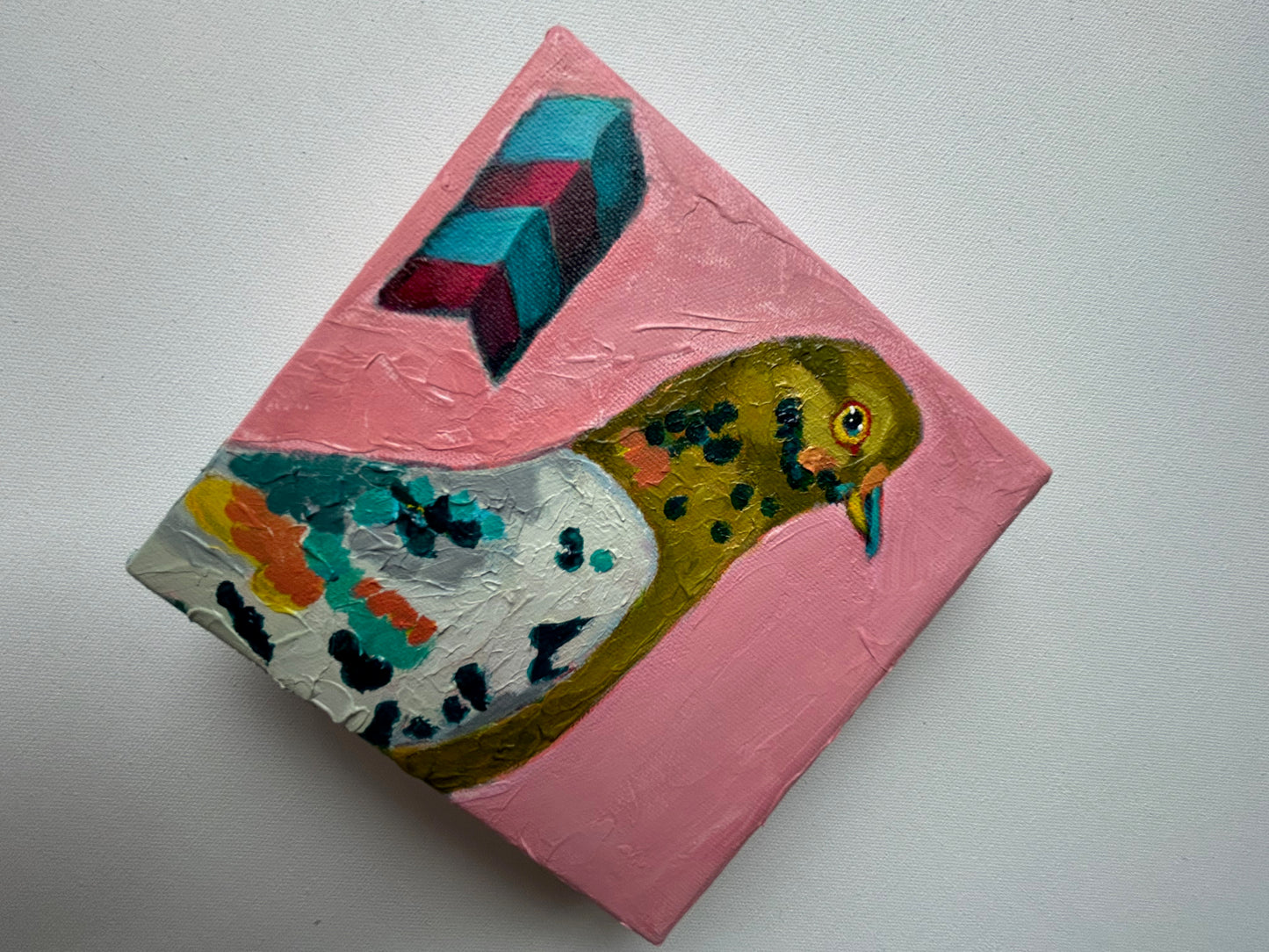 Hubie-Herbert Pigeon Acrylic Painting