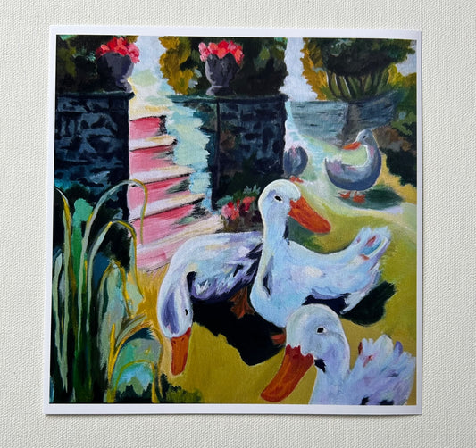 Promenade Art Print - Duck Illustration | Fetch + Bloom Studio