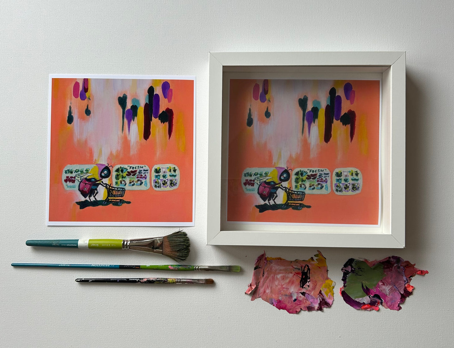 Sad Be(e)cause Art Print - Bee Political Satire Illustration | Fetch + Bloom